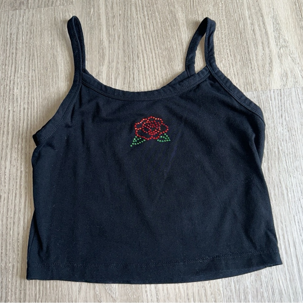 Black tank top
